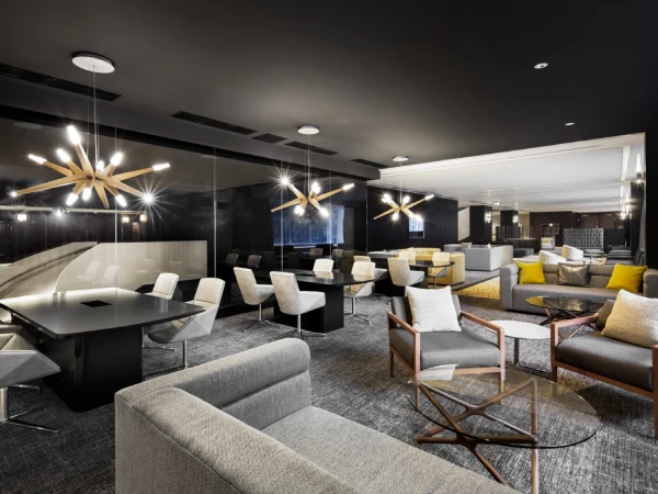 Montreal Fairmont Queen Elizabeth hotel public lounge interior furniture reference