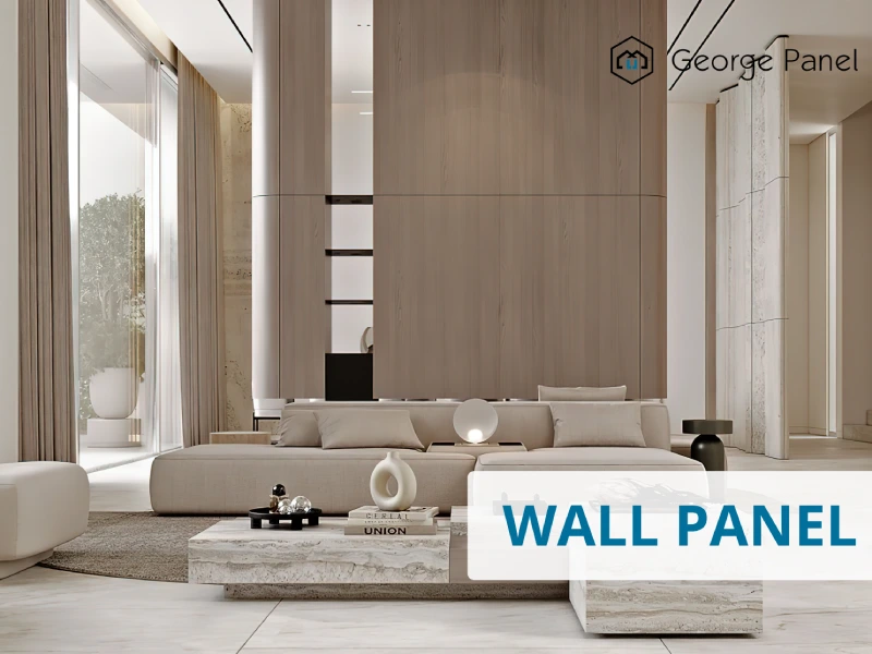 Flooring and wall panel catalog showing decorative wall panels