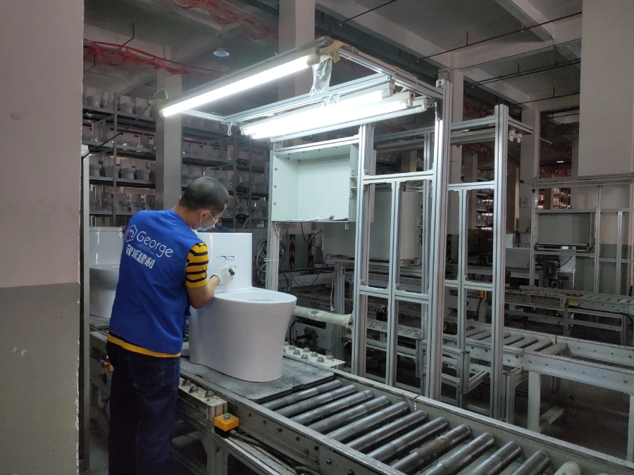 George Group bathroom product production and project quantity preparation in China
