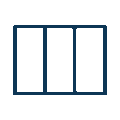 Aluminium bifolding door opening animation